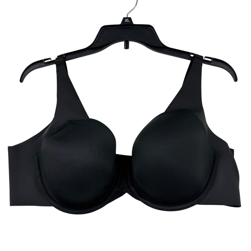 Cacique Bra Size 40C Black Lightly Lined Balconette Underwire Comfort Support
